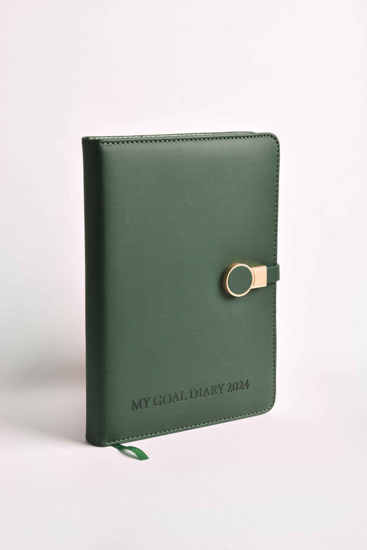 My Goal Diary 2024 - Powerful Green