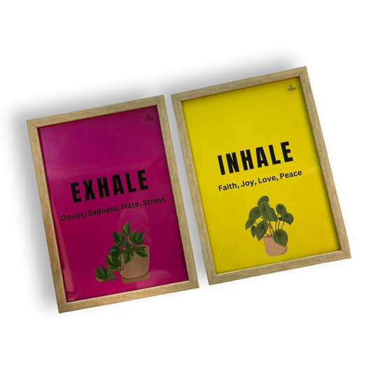 Mindful Wall Frames - Inhale Exhale