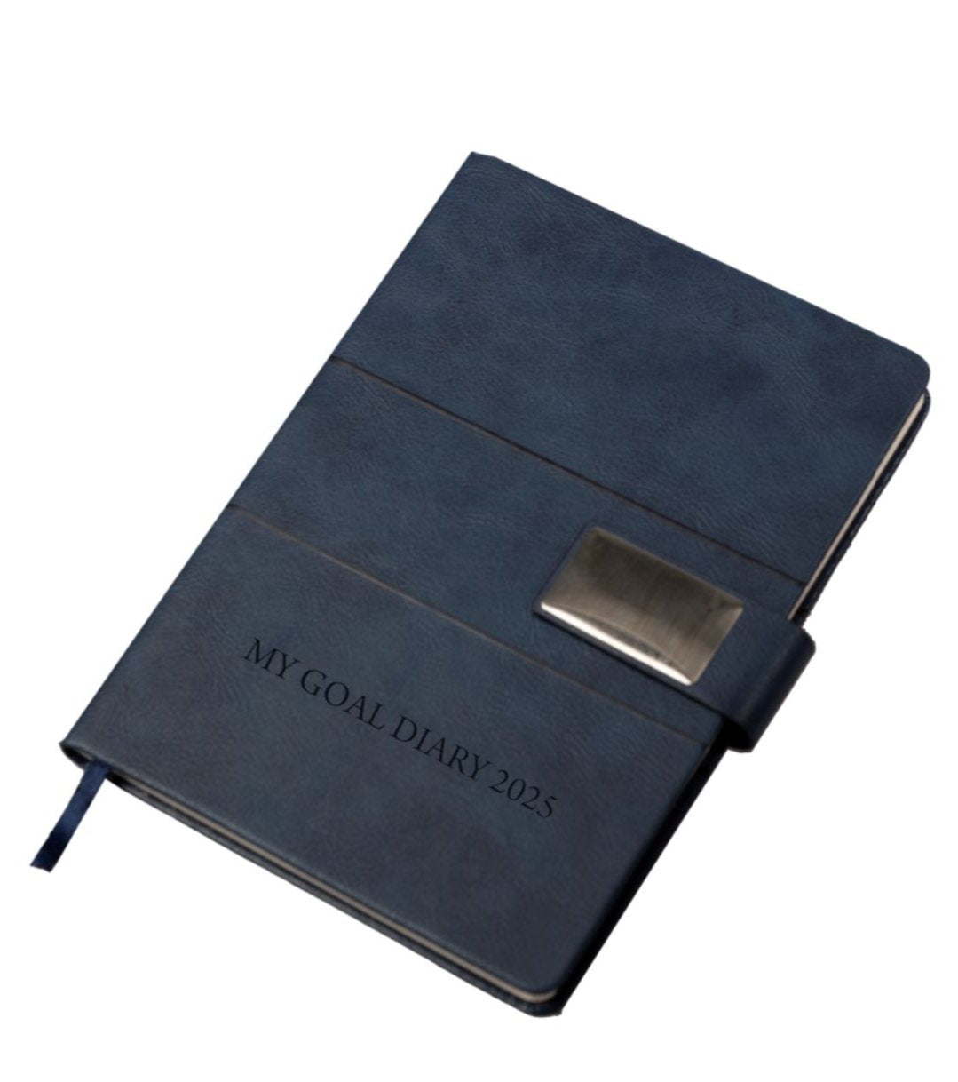 MY GOAL DIARY 2025 - Diary with Magnet Fold